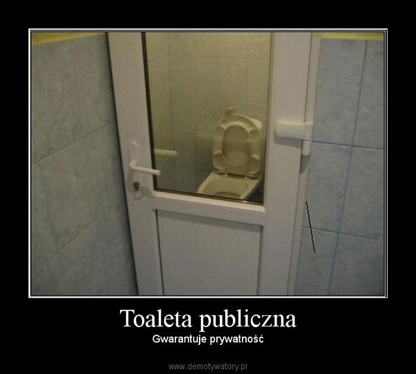 Toaleta publiczna – Gwarantuje prywatność 