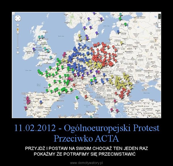 11.02.2012 - Ogólnoeuropejski Protest Przeciwko ACTA