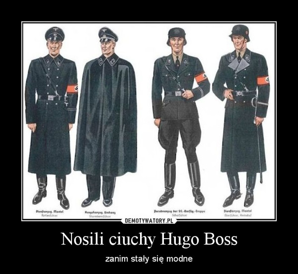 Nosili ciuchy Hugo Boss – zanim stały się modne 
