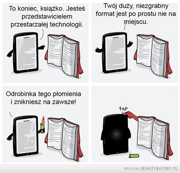 Książka vs tablet –  
