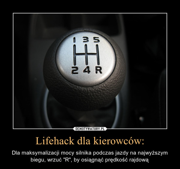 Lifehack dla kierowców: