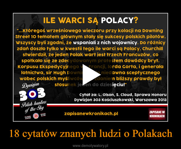 18 cytatów znanych ludzi o Polakach