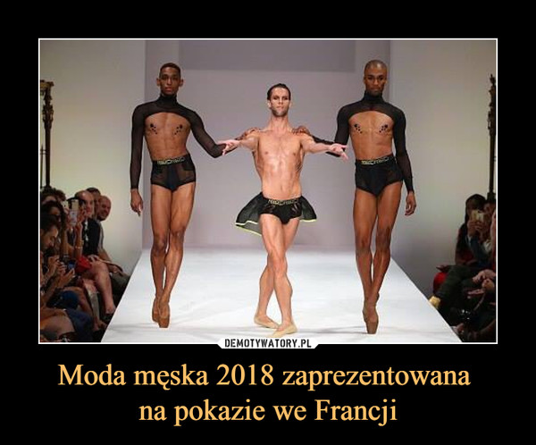 Moda męska 2018 zaprezentowana na pokazie we Francji –  