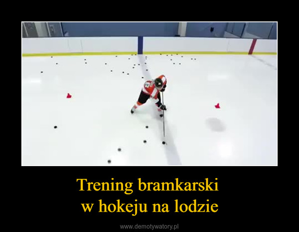 Trening bramkarski w hokeju na lodzie –  
