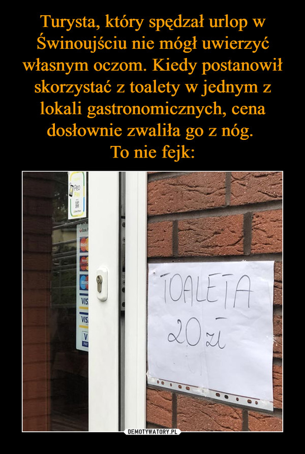  –  Toaleta 20 zł