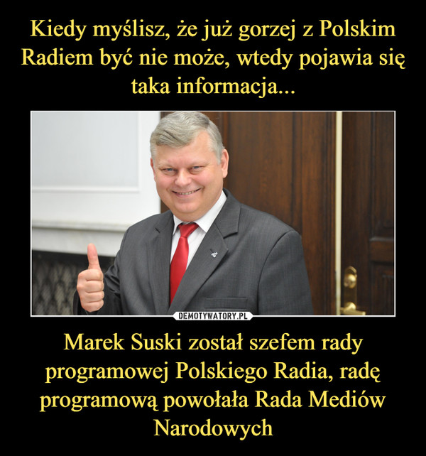 Marek Suski został szefem rady programowej Polskiego Radia, radę programową powołała Rada Mediów Narodowych –  