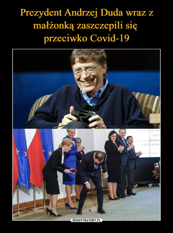 Prezydent Andrzej Duda wraz z małżonką zaszczepili się 
przeciwko Covid-19