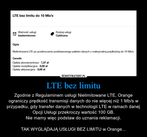 LTE bez limitu