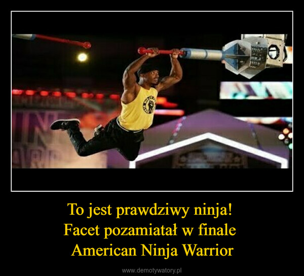 To jest prawdziwy ninja! Facet pozamiatał w finale American Ninja Warrior –  