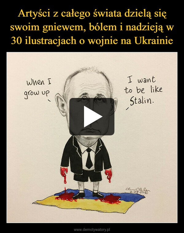 Artyści z całego świata dzielą się swoim gniewem, bólem i nadzieją w 30 ilustracjach o wojnie na Ukrainie