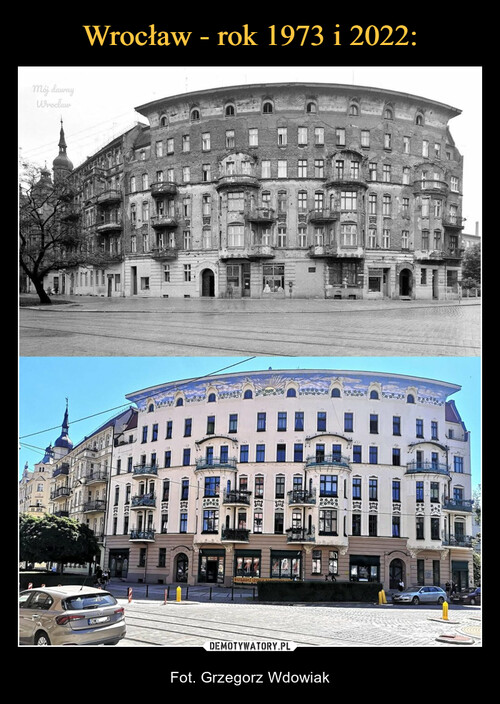 Wrocław - rok 1973 i 2022: