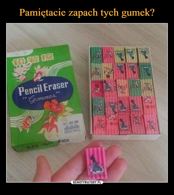 Pamiętacie zapach tych gumek?